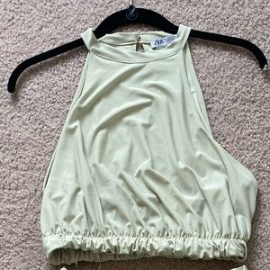 ZARA SET worn once- green, stretchy
